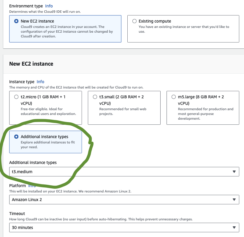 Create Cloud9 Environment